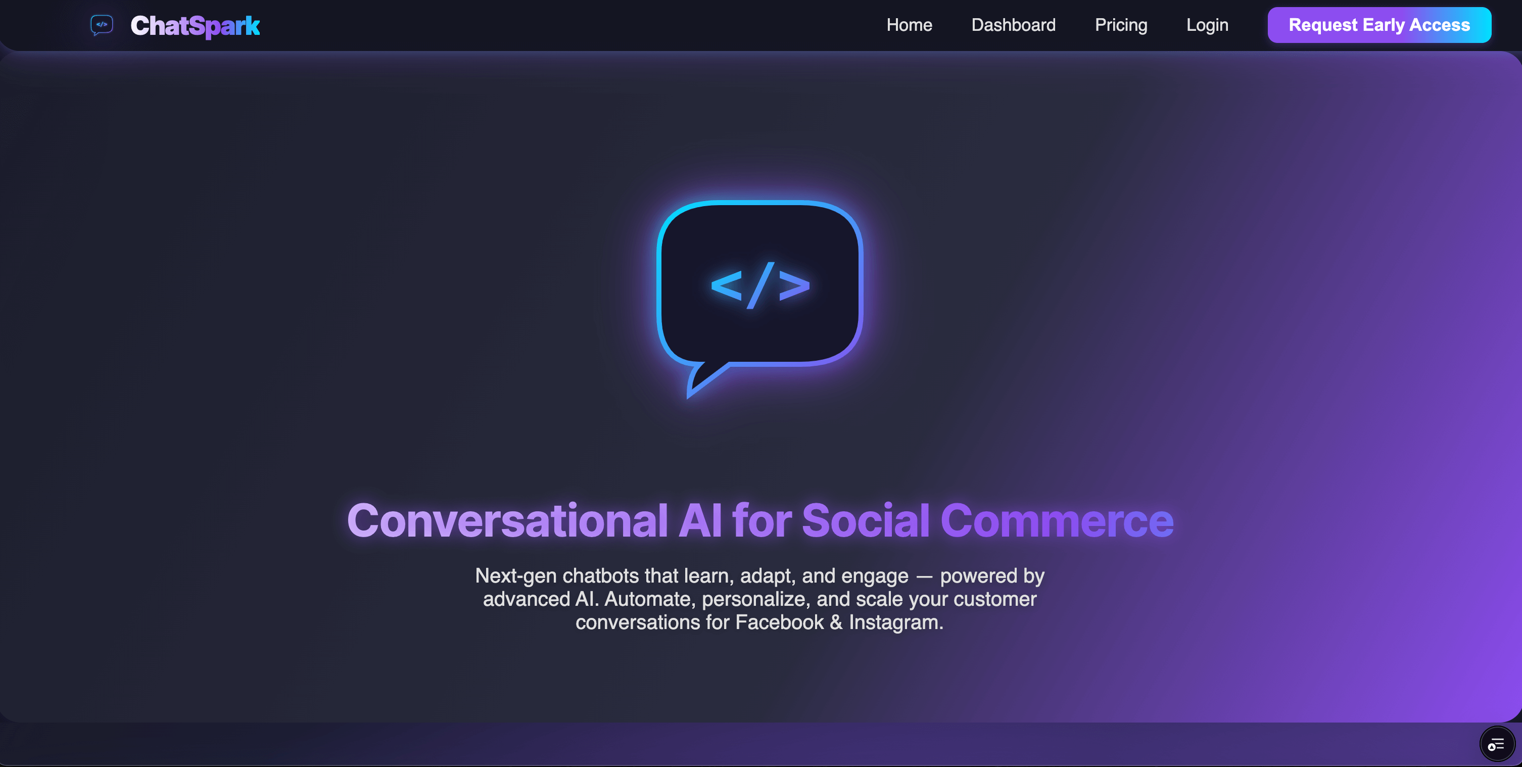 ChatSpark – AI Chatbot Platform